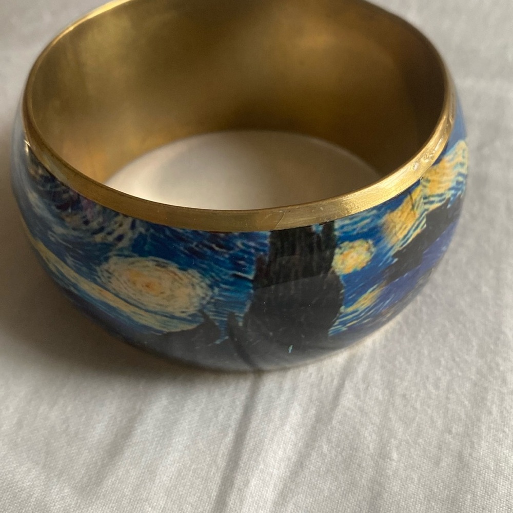 Vintage Starry Night Van Gogh Bangle